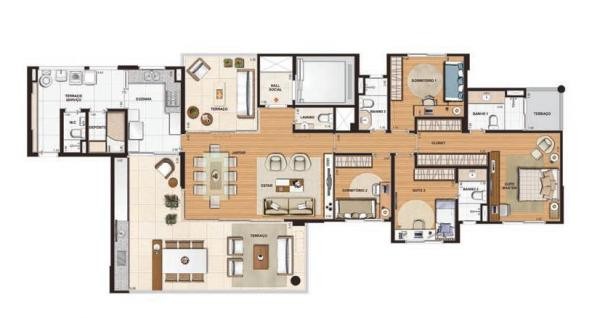 Apartamento, 3 quartos, 198 m² - Foto 22