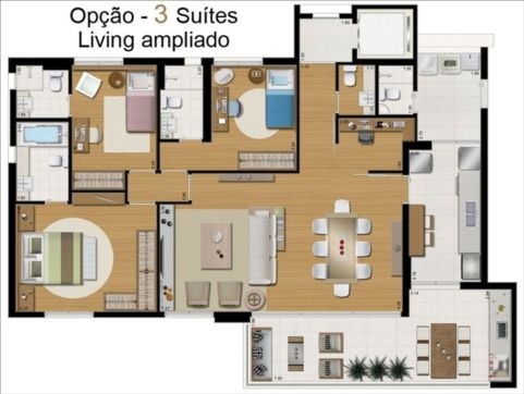 Apartamento, 3 quartos, 148 m² - Foto 46