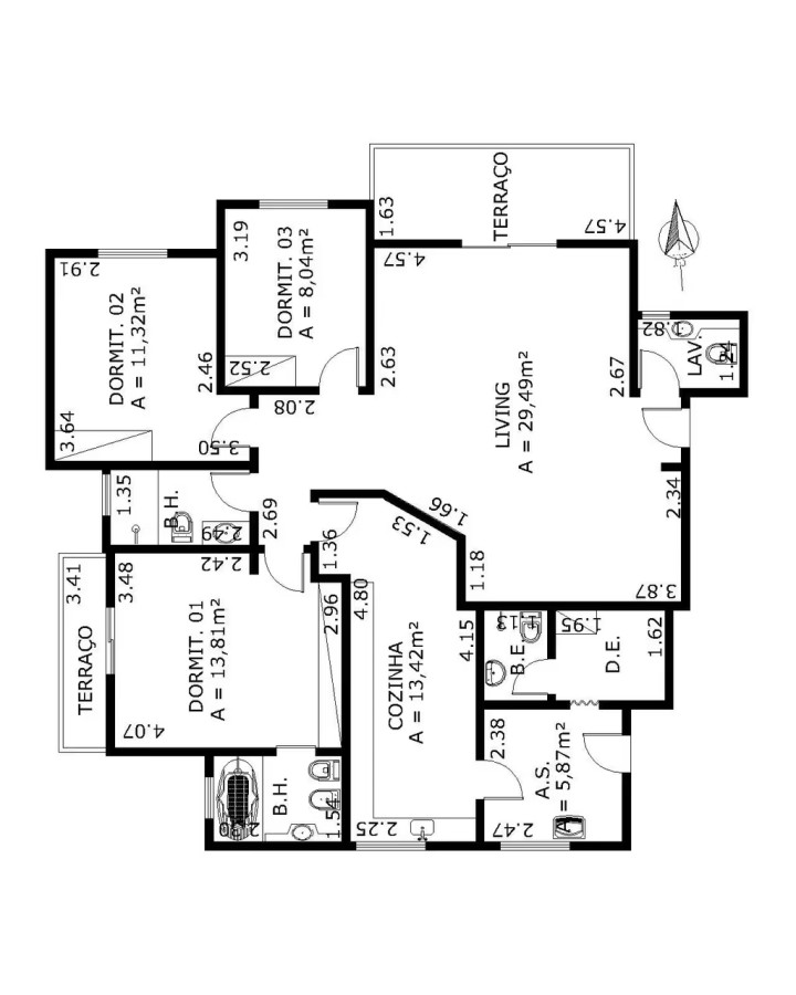 Apartamento, 3 quartos, 115 m² - Foto 53