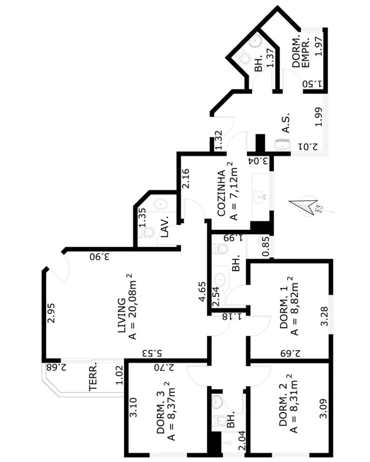Apartamento, 3 quartos, 95 m² - Foto 22