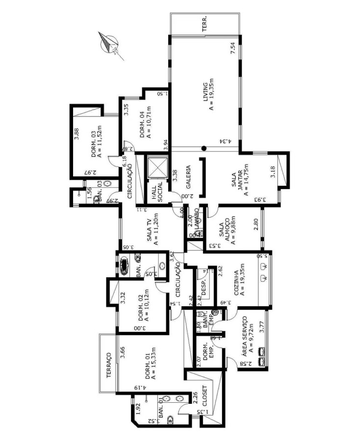 Apartamento, 4 quartos, 225 m² - Foto 42