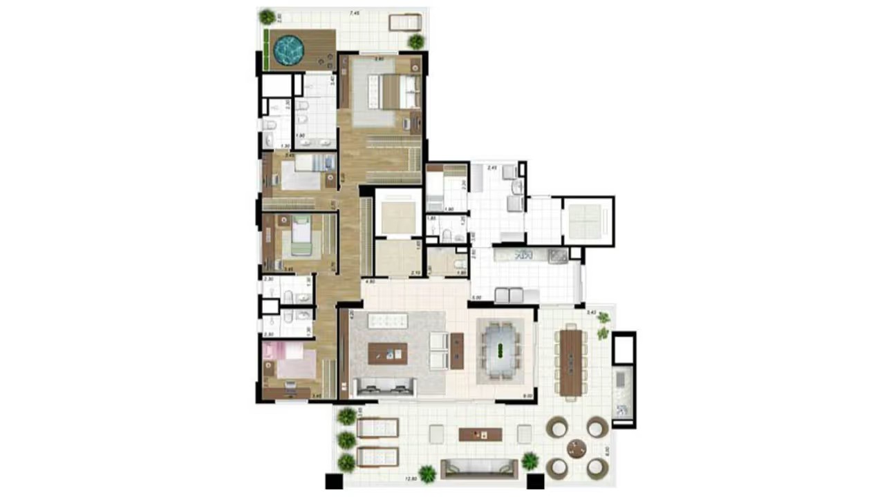 Apartamento, 4 quartos, 268 m² - Foto 49