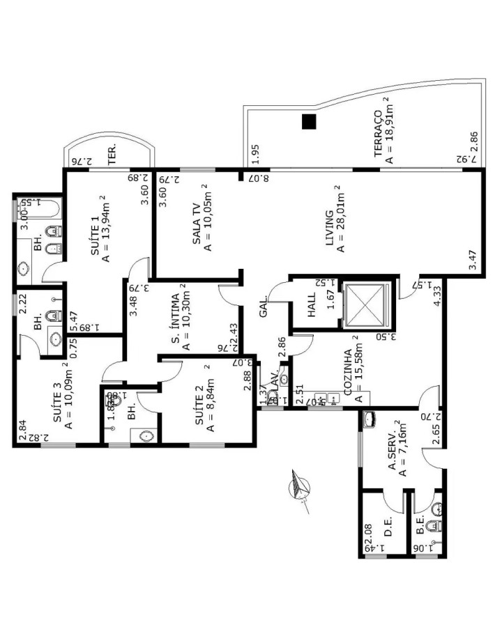 Apartamento, 3 quartos, 172 m² - Foto 35