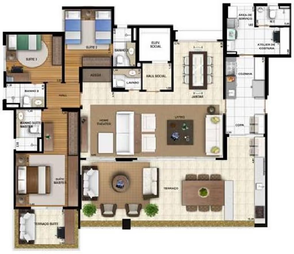 Apartamento, 3 quartos, 184 m² - Foto 36
